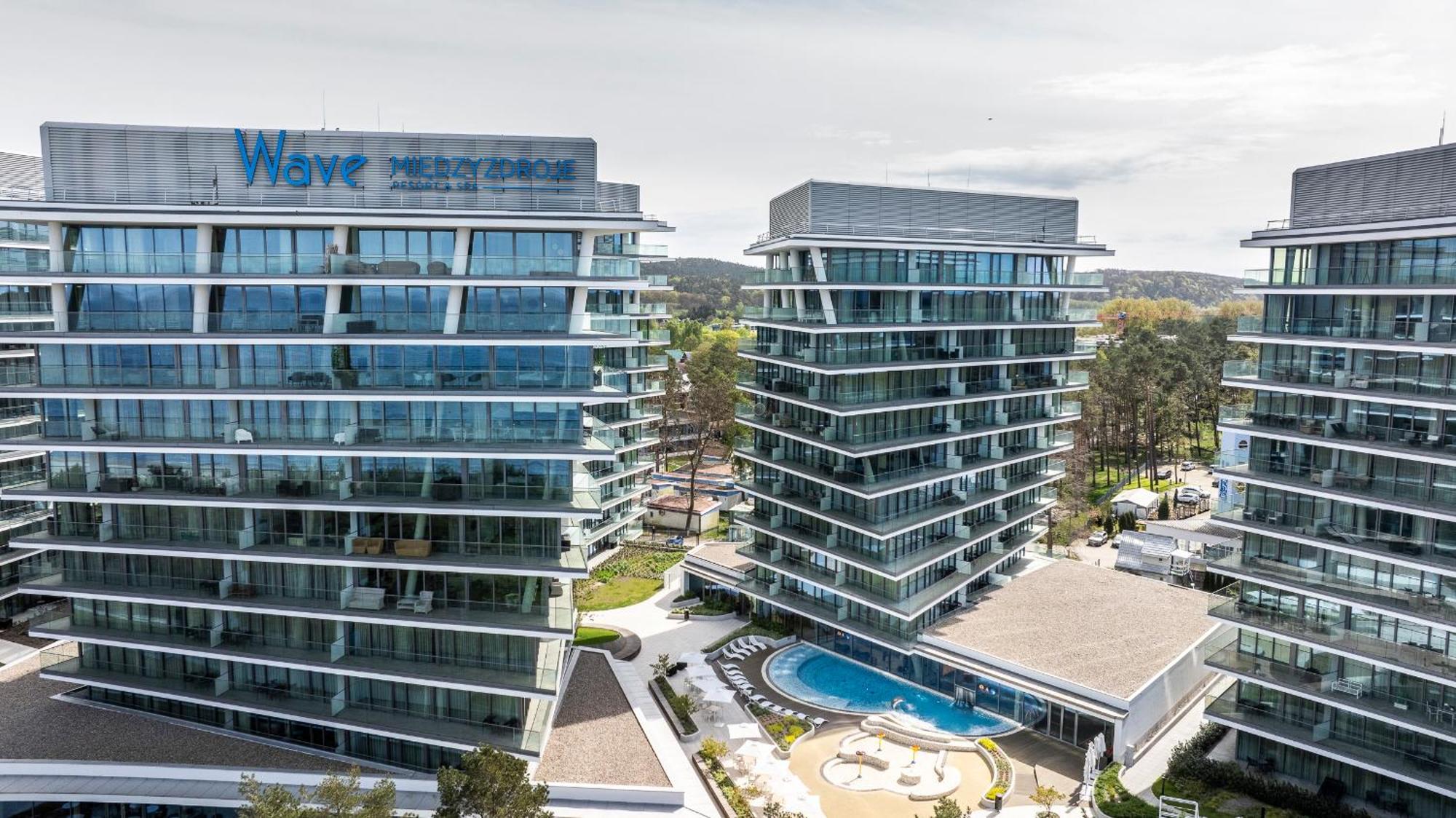 Ferienwohnung Wave Panorama 8Th Floor Sea View Misdroy Exterior foto